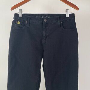 Second Denim Yoga Jeans, Black Straight Cut, Size 30